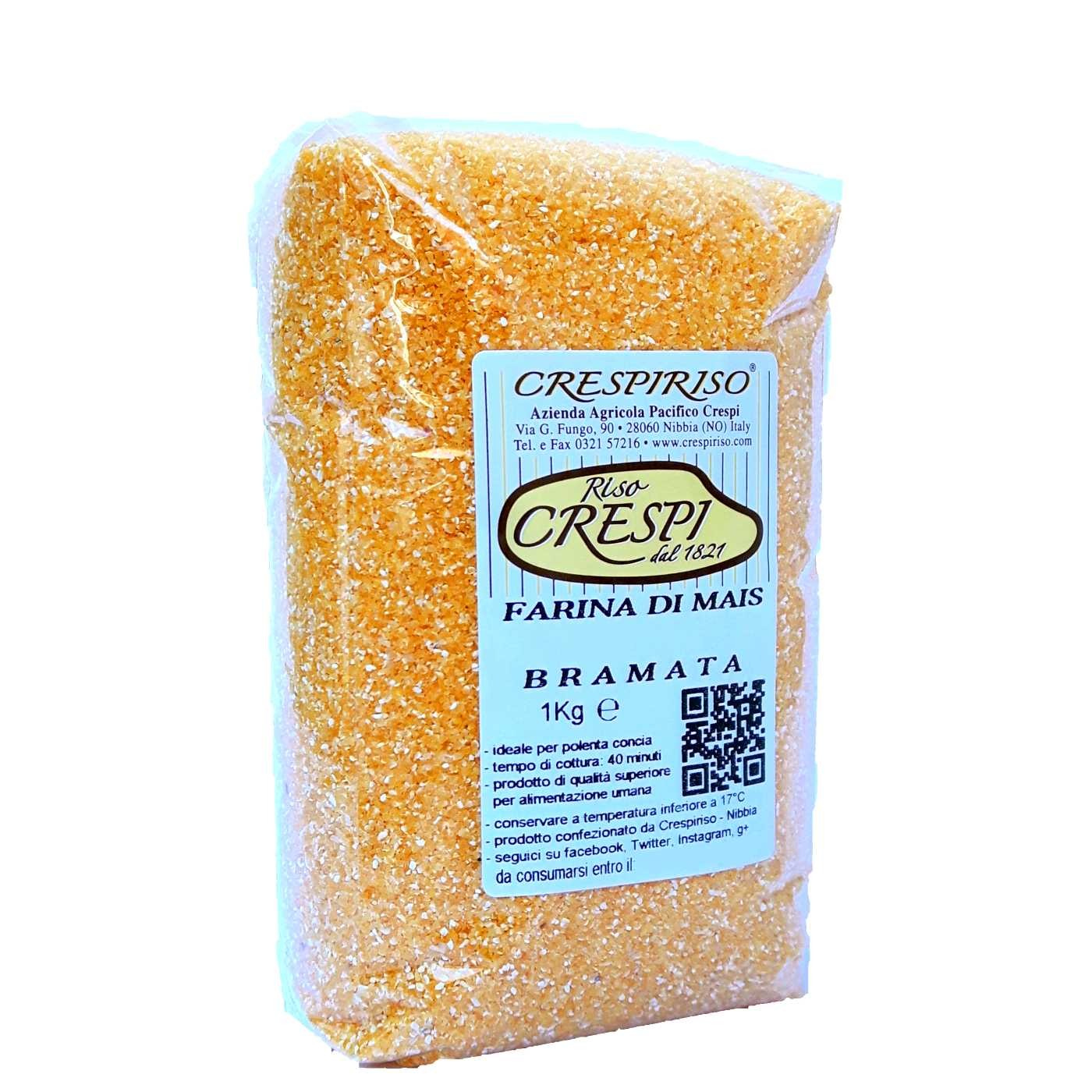 Corn flour (maize) bramata classic yellow crespiriso 1kg