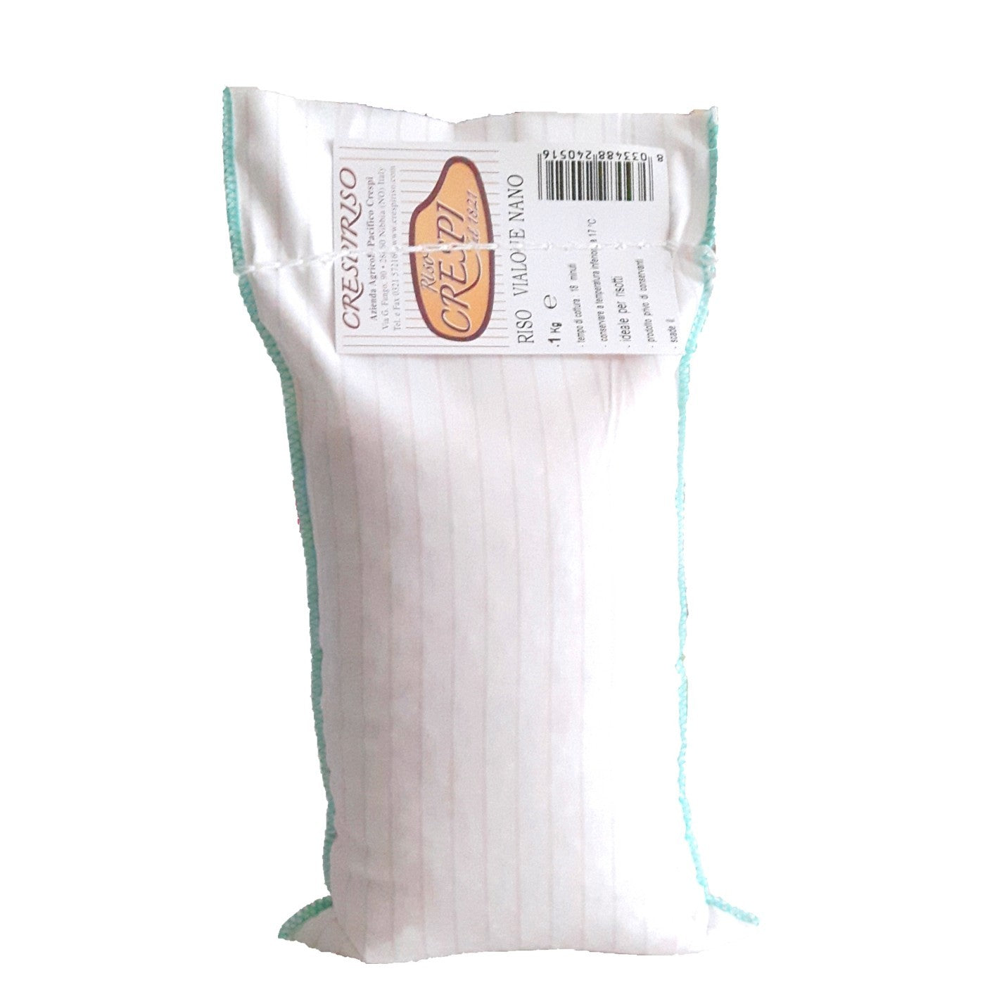 Riso Vialone Nano crespiriso 1kg confezione tradizionale in cotone naturale