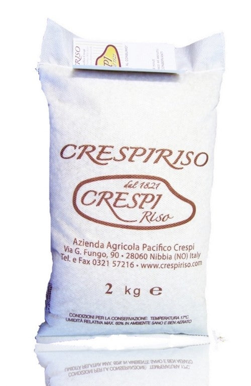 Vialone Nano rice 2KG pack. classic Crespi