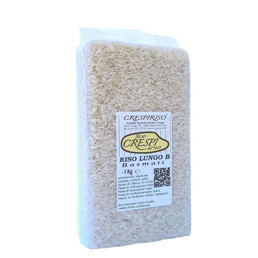 Lungo B Rice Basmati aromatic crespiriso 1kg vacuum-packed – CRESPIRISO.COM