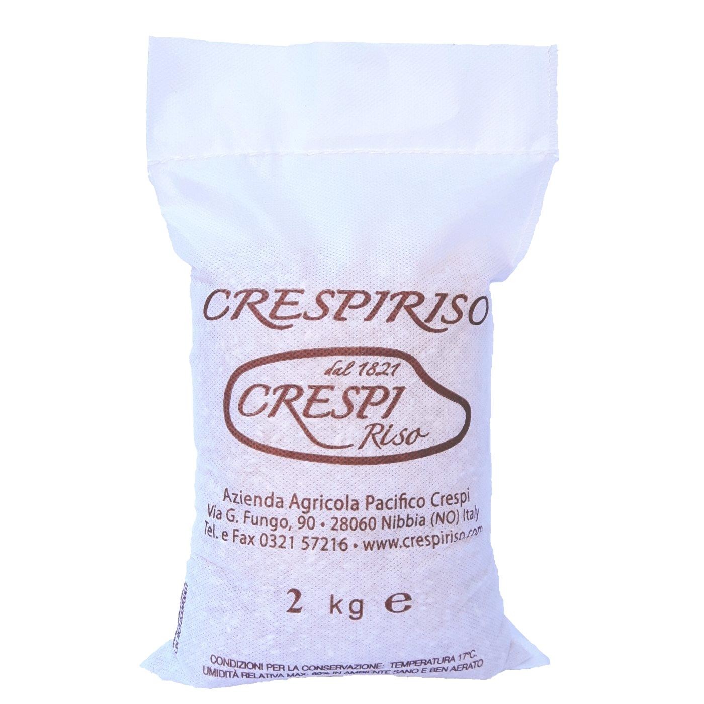 Riso Arborio crespiriso 2Kg confezione classica crespiriso in cotone o tessuto non tessuto (tnt)